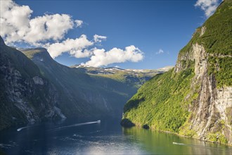 View of Geirangerfjord, near Geiranger, More og Romsdal, Norway, Europe