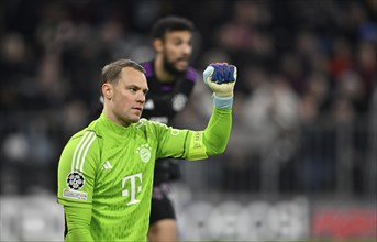 Goalkeeper Manuel Neuer FC Bayern Muenchen FCB (01) Action, cheer, gesture, gesticulation,