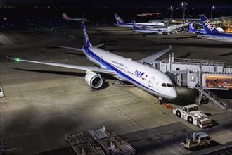 An ANA All Nippon Airways Boeing 787-9 Dreamliner aircraft with registration number JA935A at Tokyo