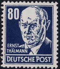 Ernst ThÃ¤lmann, leader of the Communist Party of Germany, KPD, during the Weimar Republic,