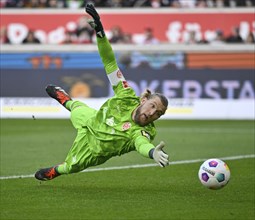 Goalkeeper Robin Zentner 1. FSV Mainz 05 (27) Parade, action, MHPArena, MHP Arena Stuttgart,