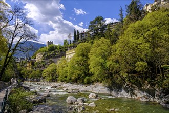 Gilfenklamm, Passer, from the summer promenade, Merano, South Tyrol, Italy, Europe