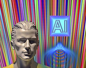 Symbol photo, ChatGBT, AI, OpenAI, chatbot, artificial intelligence, artificial intelligence, IT