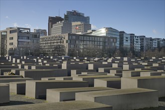 Holocaust Memorial, Potsdamer Platz, EbertstraÃŸe, Mitte, Berlin, Germany, Europe