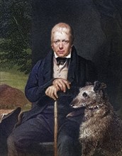 Sir Walter Scott 1771 to 1832 Scottish novelist, writer poet historian and biographer, Historical,