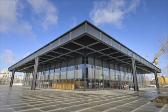 Neue Nationalgalerie, Kulturforum, Potsdamer StraÃŸe, Tiergarten, Mitte, Berlin, Germany, Europe