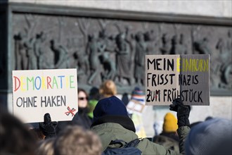 Pictures taken during the demonstration Haltung zeigen! against Nazi deportation plans of the AfD