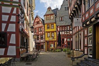 Half-timbered houses in the historic old town, Deutsche Fachwerkstrasse, Limburg an der Lahn,