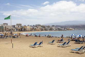 Playa de las Canteras beach, Las Palmas, Las Palmas province, Gran Canaria, Canary Islands, Spain,