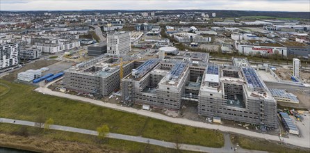 Construction site Flugfeld-Klinikum Böblingen, shell. The new hospital is set to replace the old