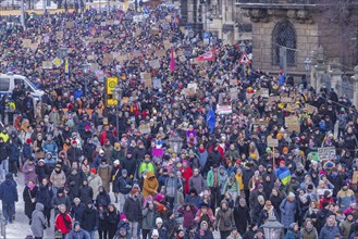 Several thousand people protested on Sunday in Dresden and elsewhere, against the AfD and in favour