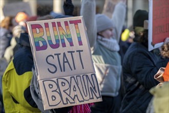 Pictures taken during the demonstration Haltung zeigen! against Nazi deportation plans of the AfD