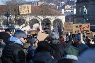 Pictures taken during the demonstration Haltung zeigen! against Nazi deportation plans of the AfD