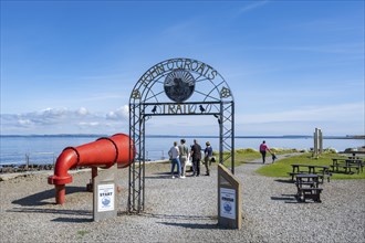 Foghorn, start and finish line of the nearly 230km coastal walking route John o' Groats Trail,