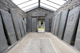 Kilmartin Stones, old gravestones at the parish church, Kilmartin, Argyll and Bute, Scotland, Great