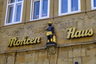 Mohren Haus, shop for luxury goods, fruit market, Bamberg, Upper Franconia, Bavaria, Germany,