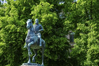 Statue of Luitpold Prince Regent of Bavaria, Schönleinsplatz, Bamberg, Upper Franconia, Bavaria,