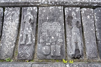 Kilmartin Stones, old gravestones at the parish church, Kilmartin, Argyll and Bute, Scotland, Great