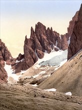 The mountain Fünffingerspitze, Punta delle Cinque Dita, South Tyrolean Dolomites, formerly