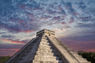 Mexico, Chichen Itza, archaeological site, ruins and pyramids of old Mayan city in Yucatan, Central