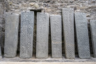 Kilmartin Stones, old gravestones at the parish church, Kilmartin, Argyll and Bute, Scotland, Great