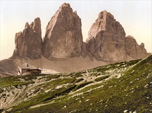 Landro, die drei Spitzen, Drei Zinnen, Tyrol, ehemals Österreich-Ungarn, jetzt Südtirol, Italien,