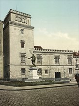 Torre de los Lujanes, Madrid, Spain, around 1890, Historical, digitally restored reproduction from