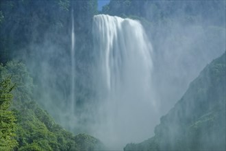 The Cascata delle Marmore, the Marble Falls, is a three-part waterfall artificially created by the