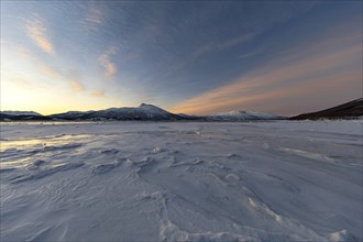 Dawn at Balsfjord, Norway, Europe