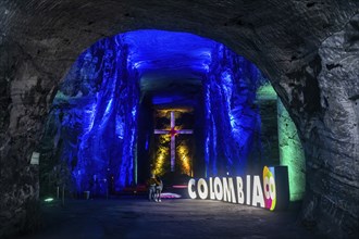 Salt cathedral of Zipaquira, Colombia, South America