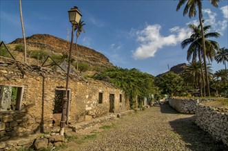 Buildings in picturesque old town of Ciudad Velha. Cidade Velha. Santiago. Cabo Verde. Africa