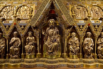 Detail of Elisabeth's shrine, where the bones of Elisabeth once lay, Elisabeth Church, Marburg an