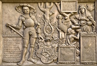 Philippstein, relief from 1542 by the sculptor Philipp Soldan, Landgrave's Castle, Marburg an der