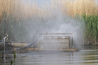 Water management facility to increase the oxygen content of the water, Peene Valley River Landscape