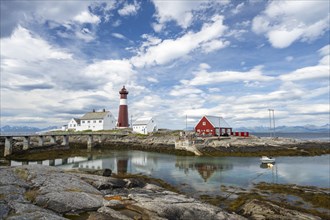 Tranoy Fyr Lighthouse, Tranoy Fyr, Hamaroy, Ofoten, Vestfjord, Nordland, Norway, Europe