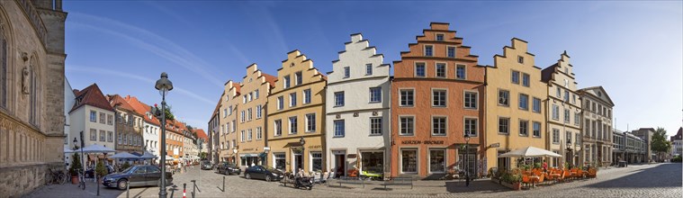 Panorama from the market place Osnabrück Germany