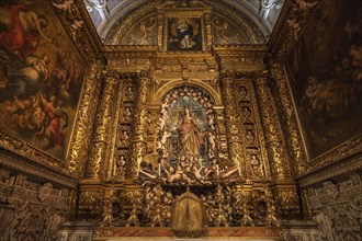 Side chapel in the Jesuit Church, St Rochus Church, Igreja de Sao Roque, Bairo Alto district,