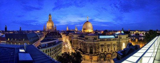 Evening view over Dresden's Old Town