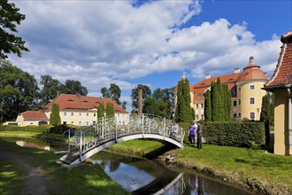 (Copyright Â© Sylvio Dittrich +49 1772156417) The Baroque Milkel Castle complex is located on the