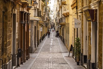 Alley in the old town of Cadiz, Andalusia, Spain, Europe