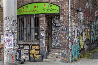 Pub, from outside, harbour district, Hamburg, Germany, Europe