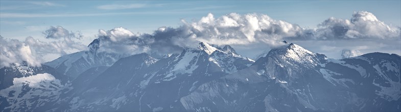 Dramatic mountain landscape, view from Hochkönig, Salzburger Land, Austria, Europe