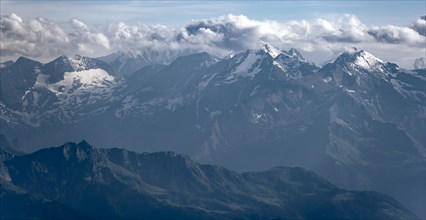 Dramatic mountain landscape, view from Hochkönig, Salzburger Land, Austria, Europe