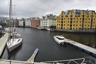 Houses in Alesund, Norway, Europe