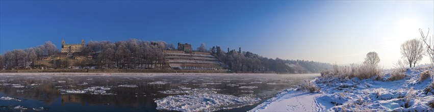 Elbe castles in winter