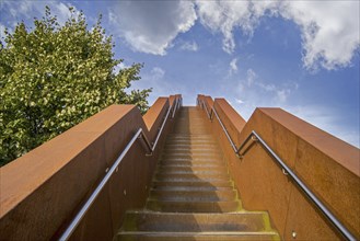 Vlooyberg Tower, Vlooybergtoren, stairway to heaven, corten steel stairs and observation tower near