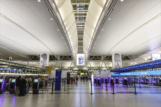 Terminal 4 of New York John F Kennedy Airport (JFK) in New York, USA, North America