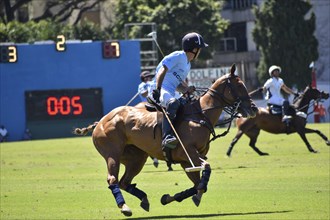 Alejo Taranco, player of the team Cria la Dolfina, playing against La Esquina, Polo Tournament