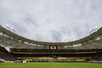 Choreo, choreography, fan action, Rössle, heraldic animal Stuttgart, MHPArena, MHP Arena Stuttgart,