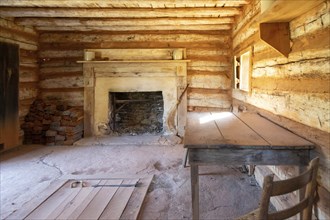 Hardy, Virginia, Booker T. Washington National Monument. This is the kitchen cabin, where